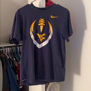 Nike Mens Med DRI-FIT West Virginia Football Shirt
